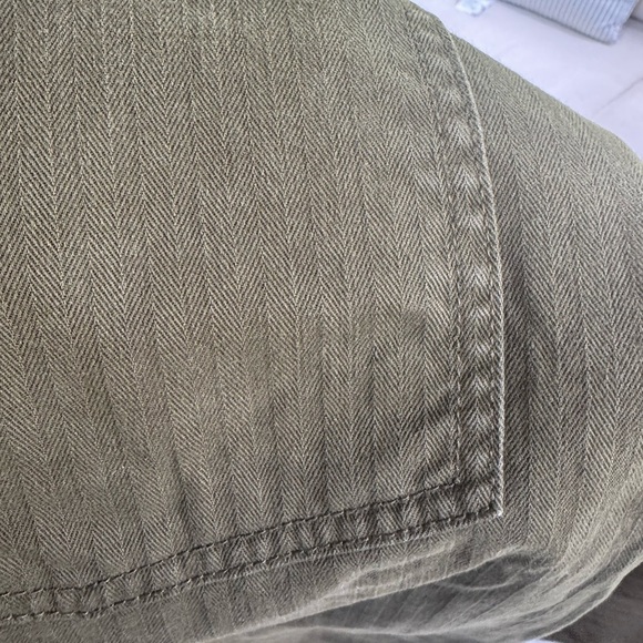 MADEWELL THE PERFECT VINTAGE WIDE LEG UTILITY EDITION OLIVE GREEN -27 - Picture 16 of 17